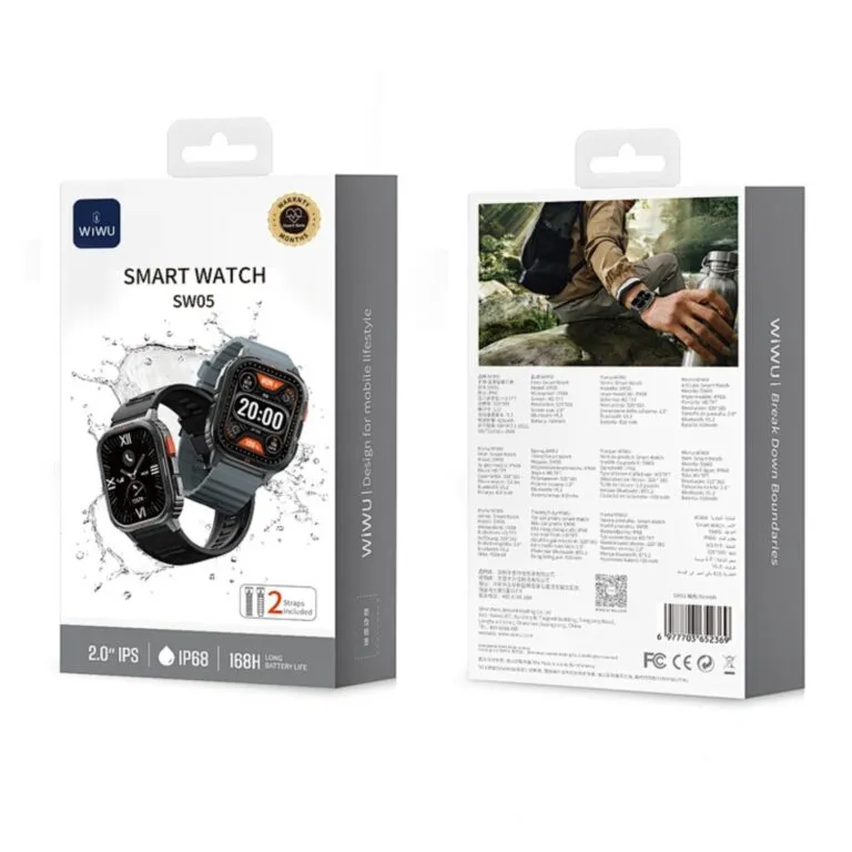 WiWU SW05 Smartwatch – Silver / Tarnish — photo 7