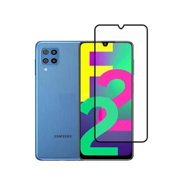 Other / Generic Samsung Galaxy F22 Full Glue Tempered Glass Screen Protector