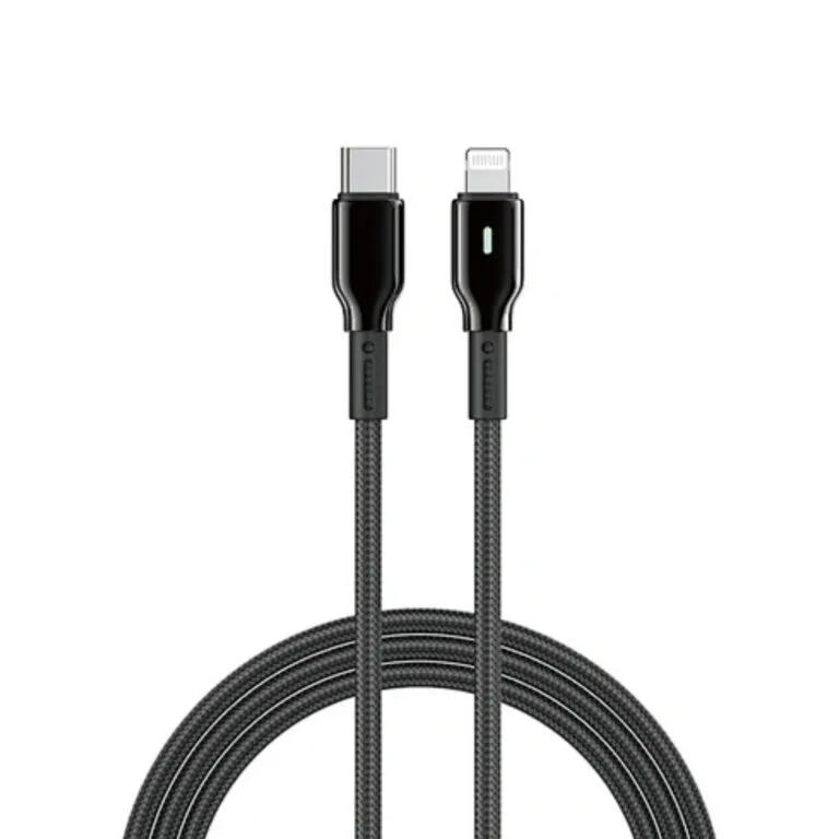 WiWU Wi-C076 Drualink 27W PD Type-C to iPhone Cable 1m – Black — photo 2