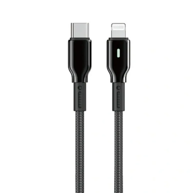 WiWU Wi-C076 Drualink 27W PD Type-C to iPhone Cable 1m – Black