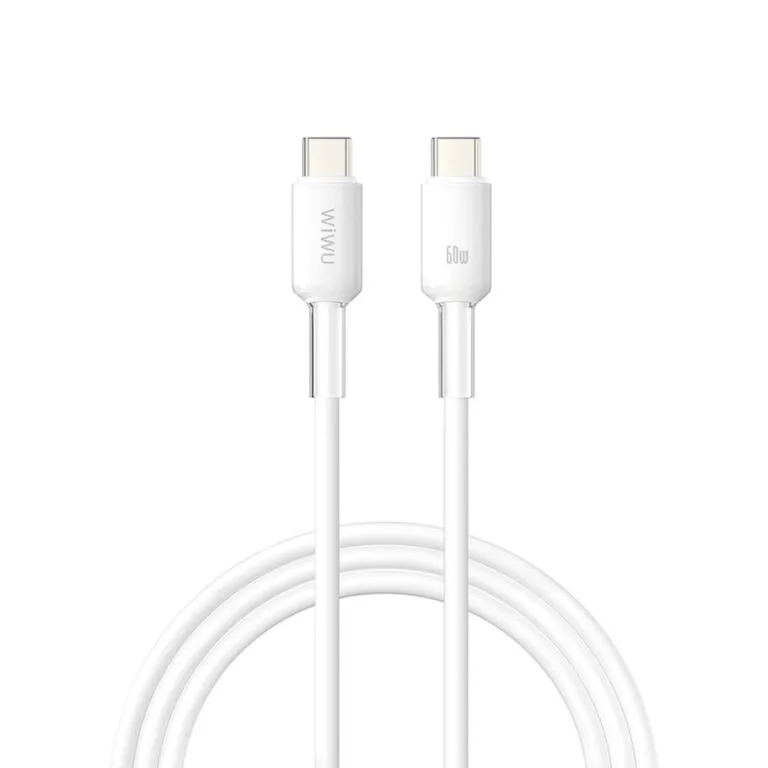 WiWU Wi-C063 Neolink 60W Dd Type-C to Type-C 2m Cable – White — photo 2