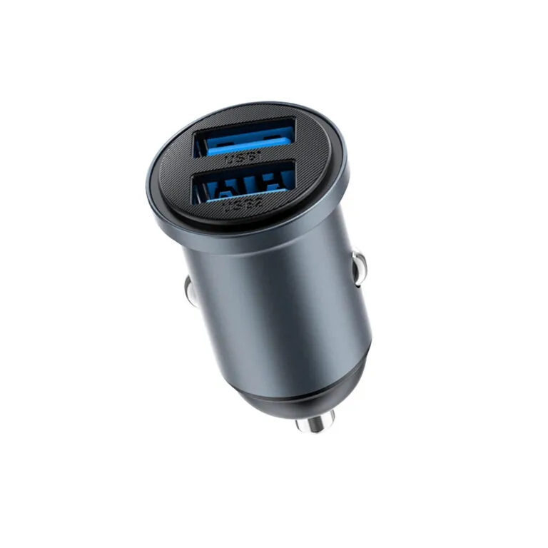 WiWU Wi-CC031 Nano Lite 12W PD Dual USB Fast Car Charger