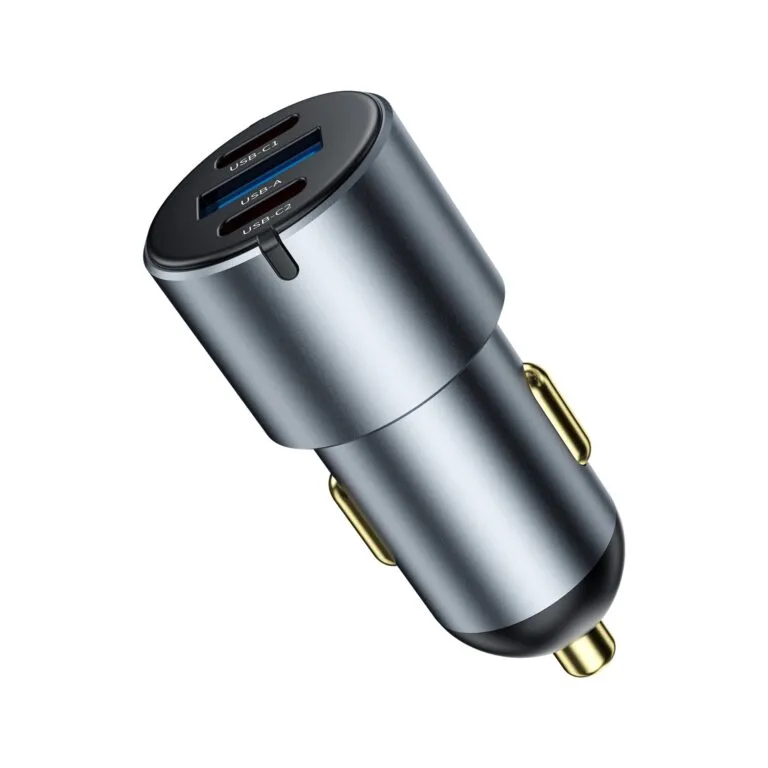 WiWU Wi-CC032 Nano Pro 60W PD Fast Car Charger – USB & Dual Type-C — photo 6