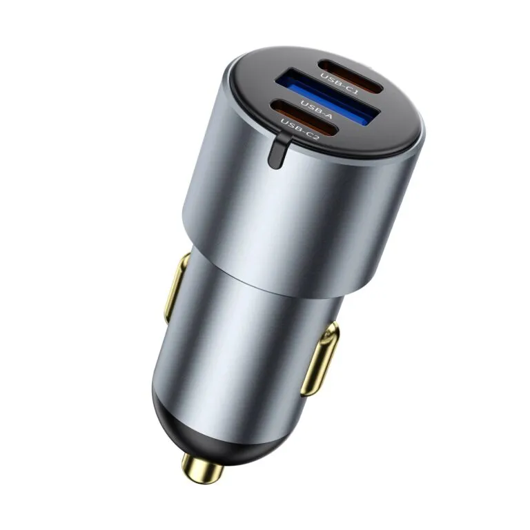 WiWU Wi-CC032 Nano Pro 60W PD Fast Car Charger – USB & Dual Type-C — photo 7