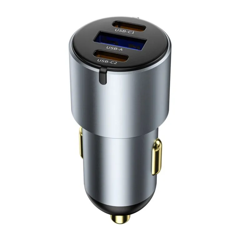 WiWU Wi-CC032 Nano Pro 60W PD Fast Car Charger – USB & Dual Type-C — photo 3