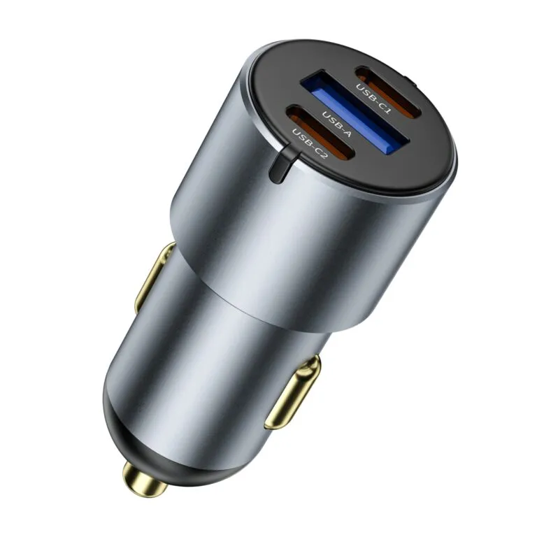 WiWU Wi-CC032 Nano Pro 60W PD Fast Car Charger – USB & Dual Type-C — photo 4
