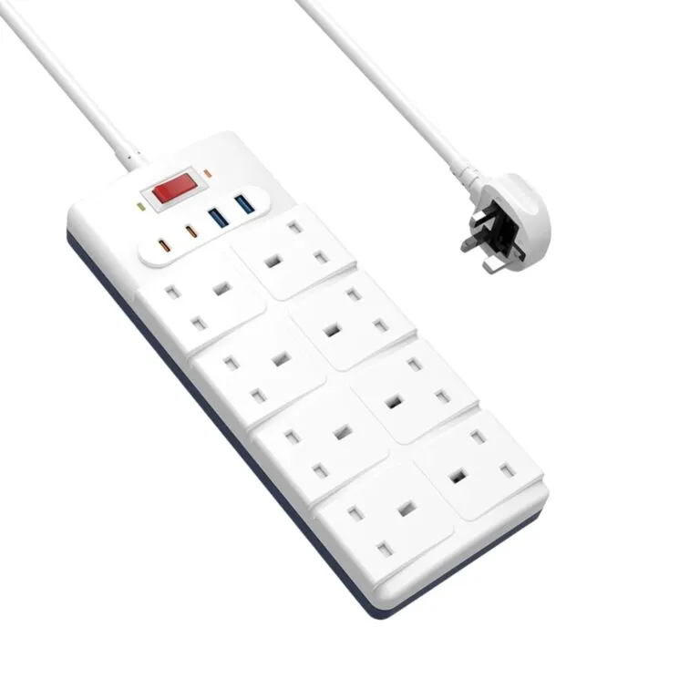 WiWU Wi-S009 3250W GaN 12in1 Power Strip – White — photo 3