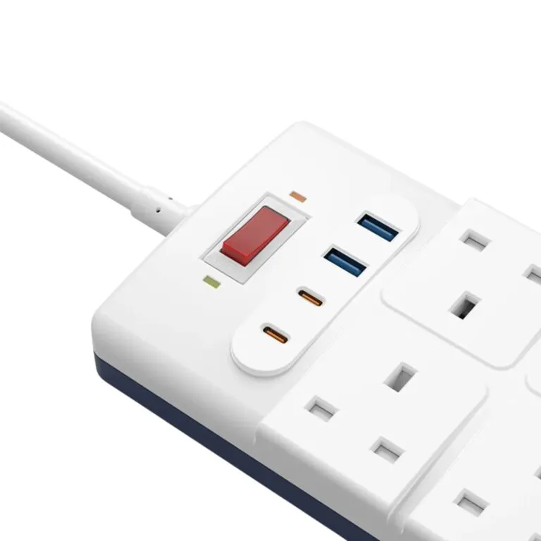 WiWU Wi-S009 3250W GaN 12in1 Power Strip – White — photo 2