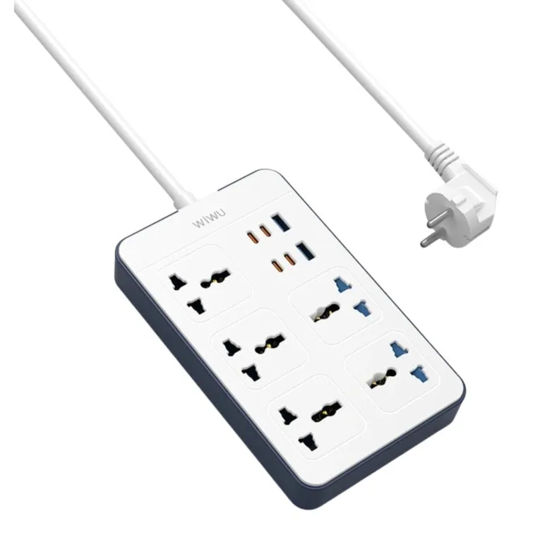 WiWU Wi-S006 2500W GaN 11 in1 Power Strip – White — photo 2