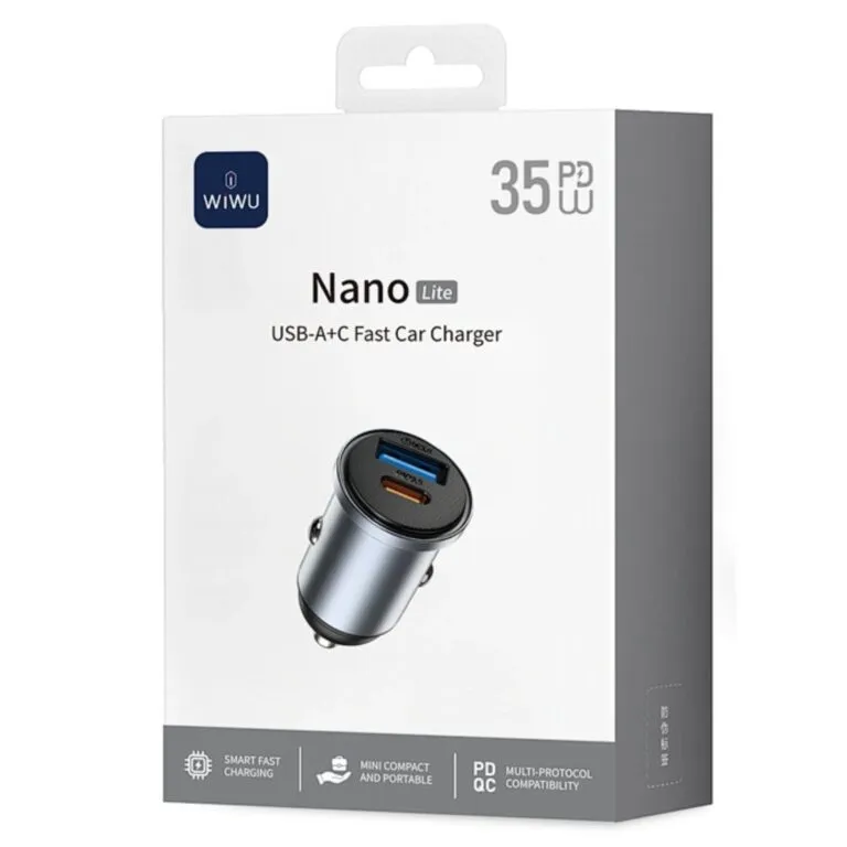 WiWU Wi-CC030 Nano Lite 35W PD Fast Car Charger — photo 6