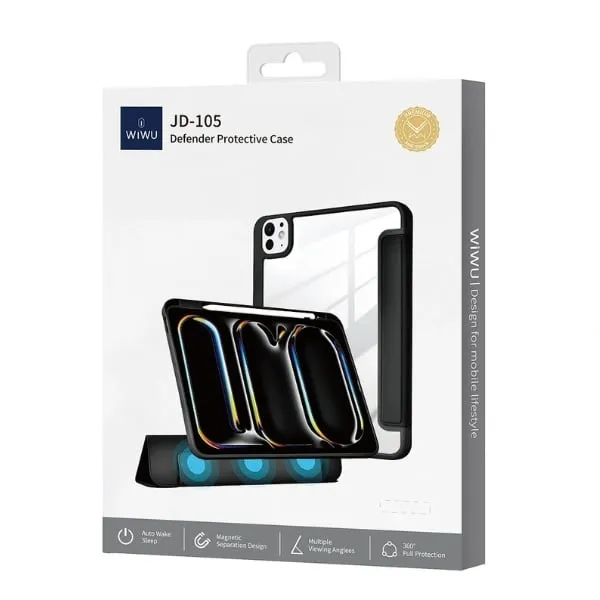 WiWU JD-105 Defender Protective Case for iPad 10.2 & 10.5 – Grey / Blue / Pink — photo 5