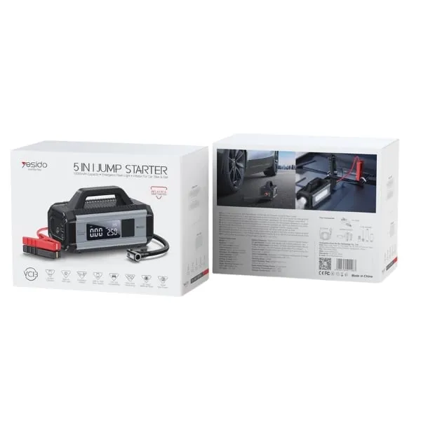 Yesido VC13 5-in-1 Inflator & Jump Starter — photo 3