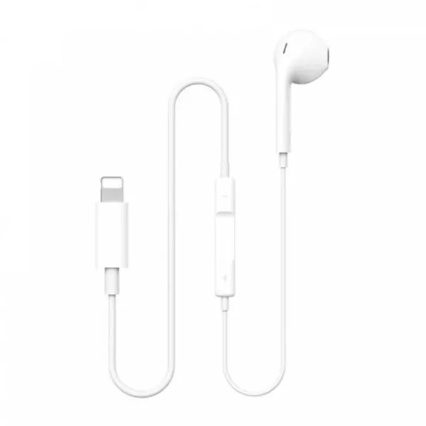 WiWU EB306 Solo Lightning Earphone – White — photo 2