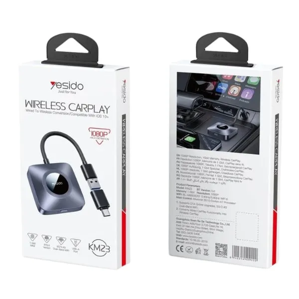 Yesido KM23 Wireless Carplay — photo 3