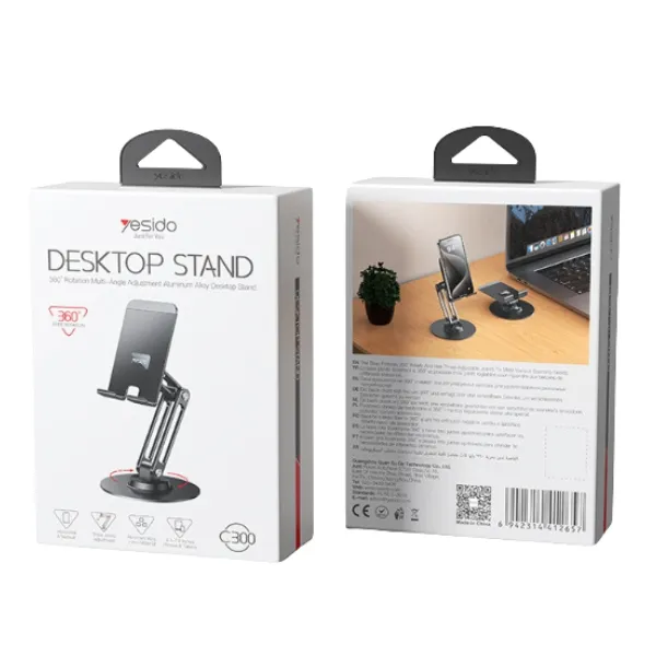 Yesido C300 360° Rotation Aluminum Alloy Desktop Stand — photo 3
