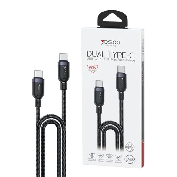 Yesido CA192 60W Dual Type-C 2M Cable — photo 2