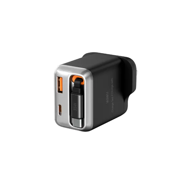 WiWU WI-G029 Helix 35w PD+QC Gan Fast Charger Black — photo 2