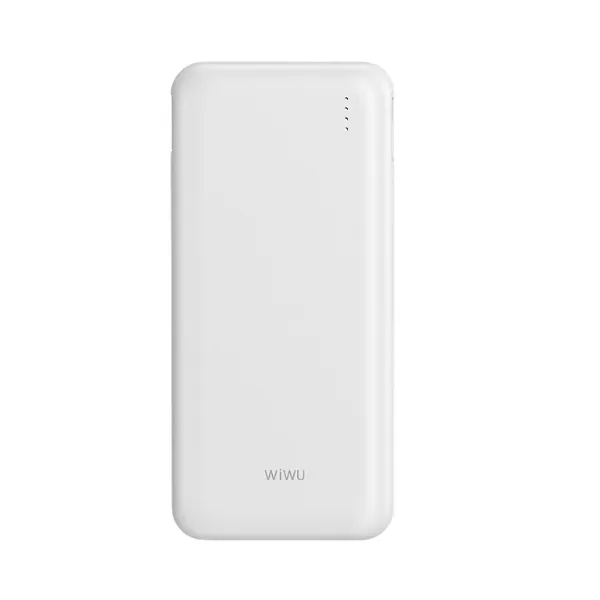 WiWU P-08B Essen 10000mAh Power Bank with 4 Built-in Cables – Black / White — photo 2