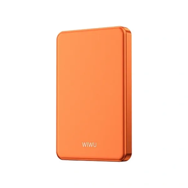 WiWU P15 5000mAh Ultra-Thin Magnetic Power Bank – Orange