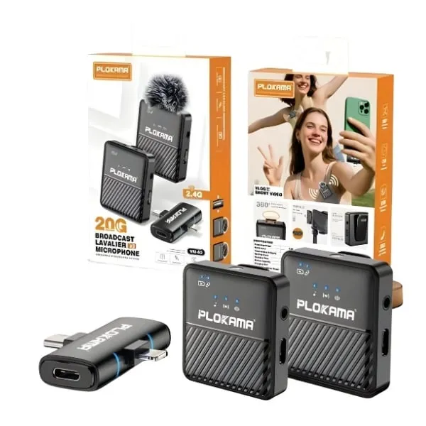 Plokama VM-60 Dual Wireless Lavalier Microphone with Noise Reduction — photo 4