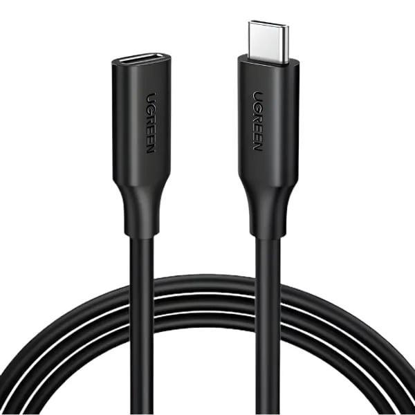 Ugreen USB-C Extension Cable Gen 2 – 1m (5A, Black)