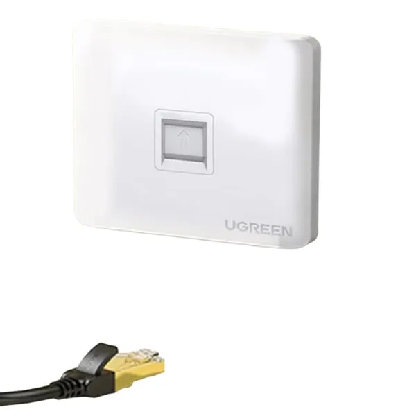Ugreen 80180 Single-Port Wall Face Plate — photo 2
