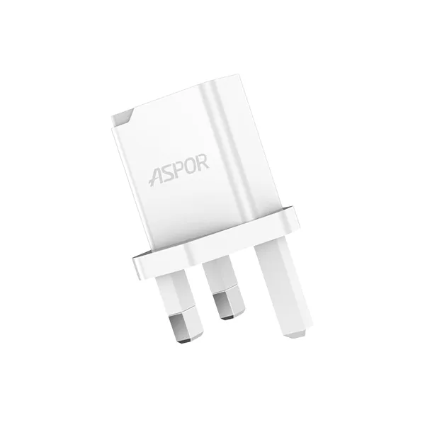 Aspor A827 3-Pin USB Charger with iP (Lightning) Cable — photo 2