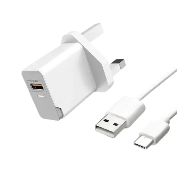 Aspor A827 3-Pin USB Charger with Micro USB Cable