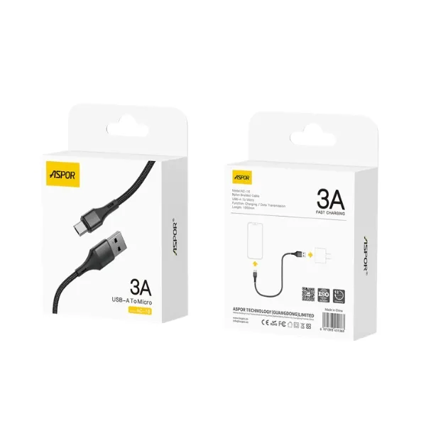 Aspor AC-16 1 m Micro USB Charging Cable — photo 2