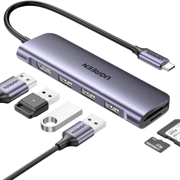 Ugreen 20956A 6-in-1 USB-C Multifunction Adapter — photo 2