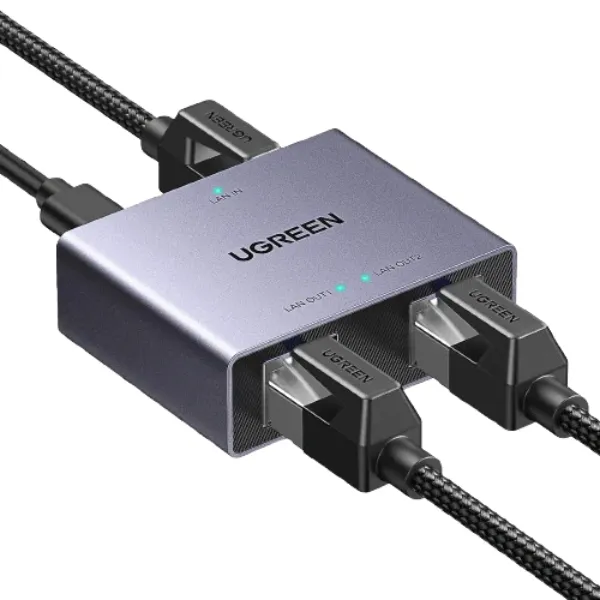 Ugreen 45311 Gigabit Ethernet Splitter 1 to 2