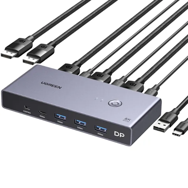 Ugreen 25962 DisplayPort 2-In-1 Switch