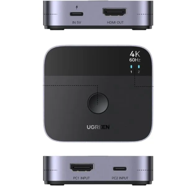 Ugreen 55452 USB-C + HDMI 2-In-1 Switch — photo 4