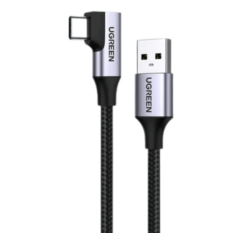 Ugreen 20299 USB-A to USB-C 90° Fast Charging Cable 1M — photo 2