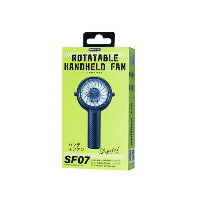Remax SF07 Rotatable Handheld Fan – Blue — photo 4