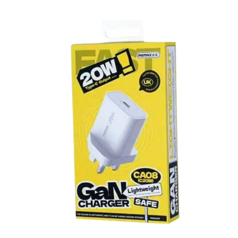 Remax CA08 20W GaN Type-C Fast Charger (UK Plug) — photo 2