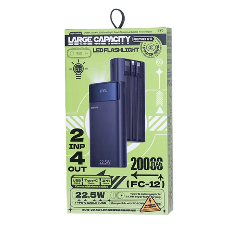 Remax FC-12 22.5W 20000mAh Fast Charging Power Bank — photo 3