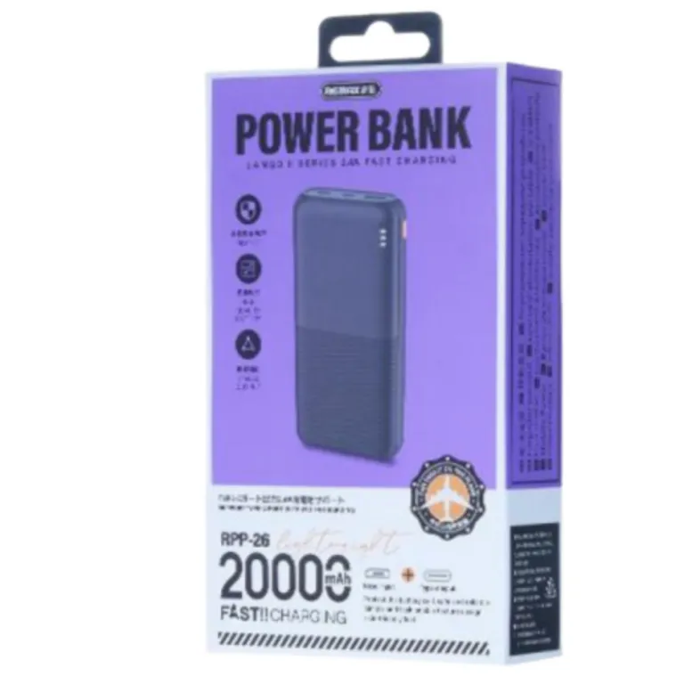 Remax RPP-26 Lango II 20000mAh Power Bank Black — photo 3