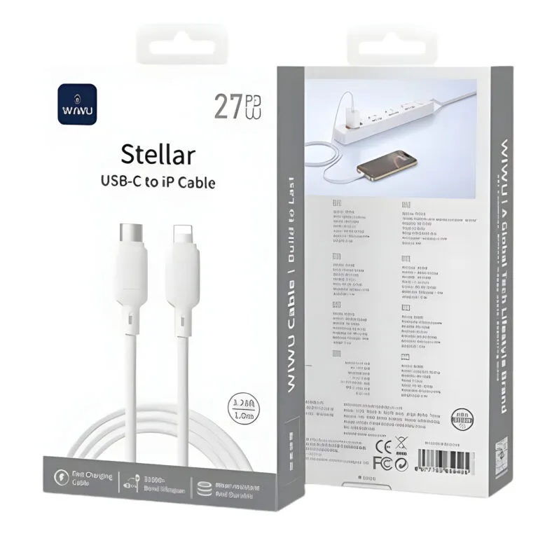 WiWU Stellar 27W USB-C to Lightning Fast Charging Cable 1M – White — photo 3
