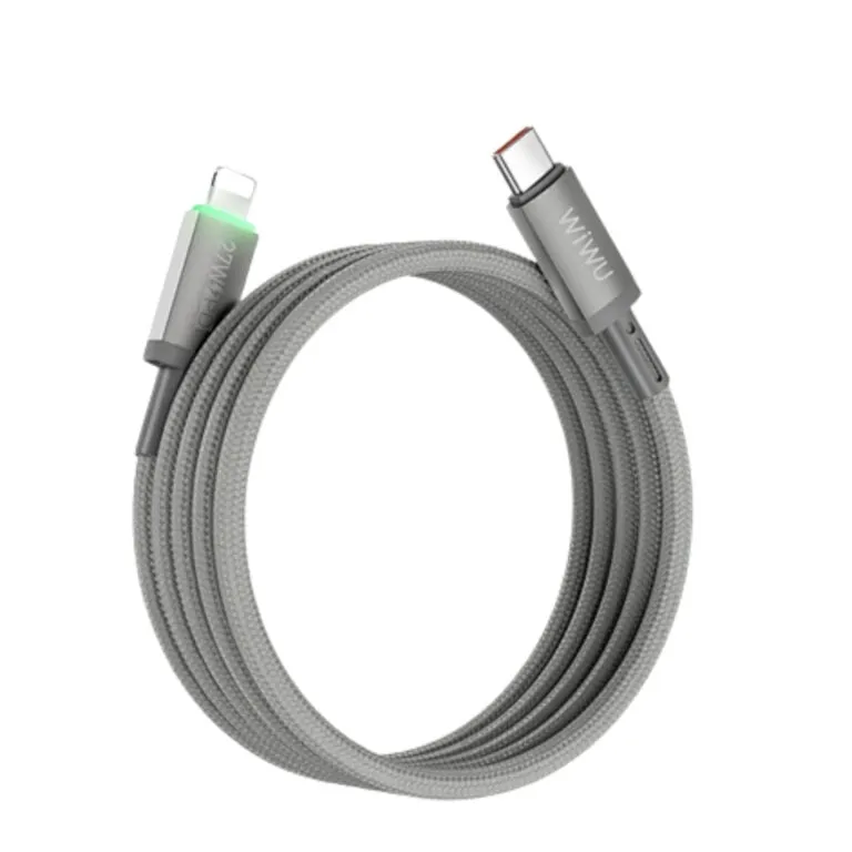 WiWU MagLink 27W USB-C to Lightning Fast Charging Cable 1M – White — photo 2