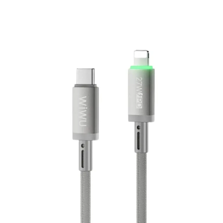 WiWU MagLink 27W USB-C to Lightning Fast Charging Cable 1M – White
