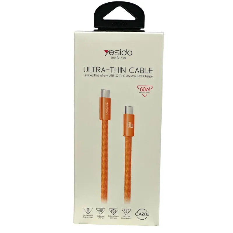 Yesido CA206 Ultra-Thin Fast Charging Cable — photo 3