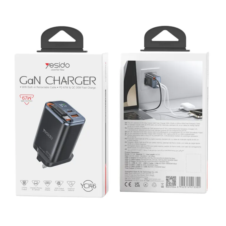 Yesido YC146 67W GaN Fast Charger — photo 5
