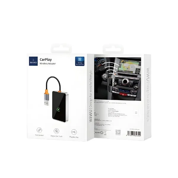 WiWU WI-CP002 Wireless CarPlay Adapter – Silver — photo 4