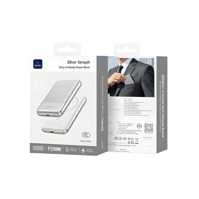 WiWU WI-P089 10000mAh Alloy Power Bank – Silver — photo 4