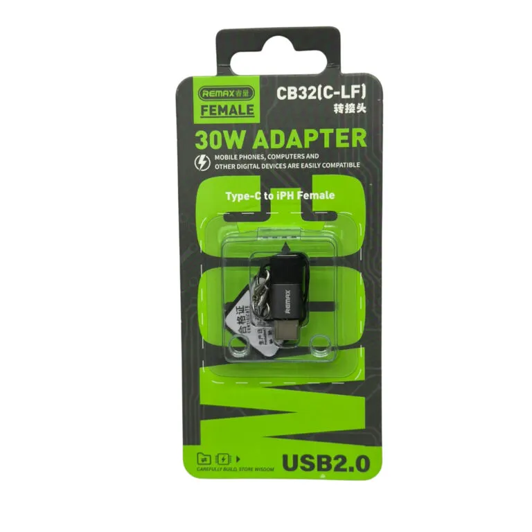 Remax CB32 USB-C to Lightning Female Adapter 30W — photo 2