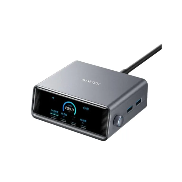 Anker Prime 250W GaNPrime Desktop Charger (A2345241) – Silver