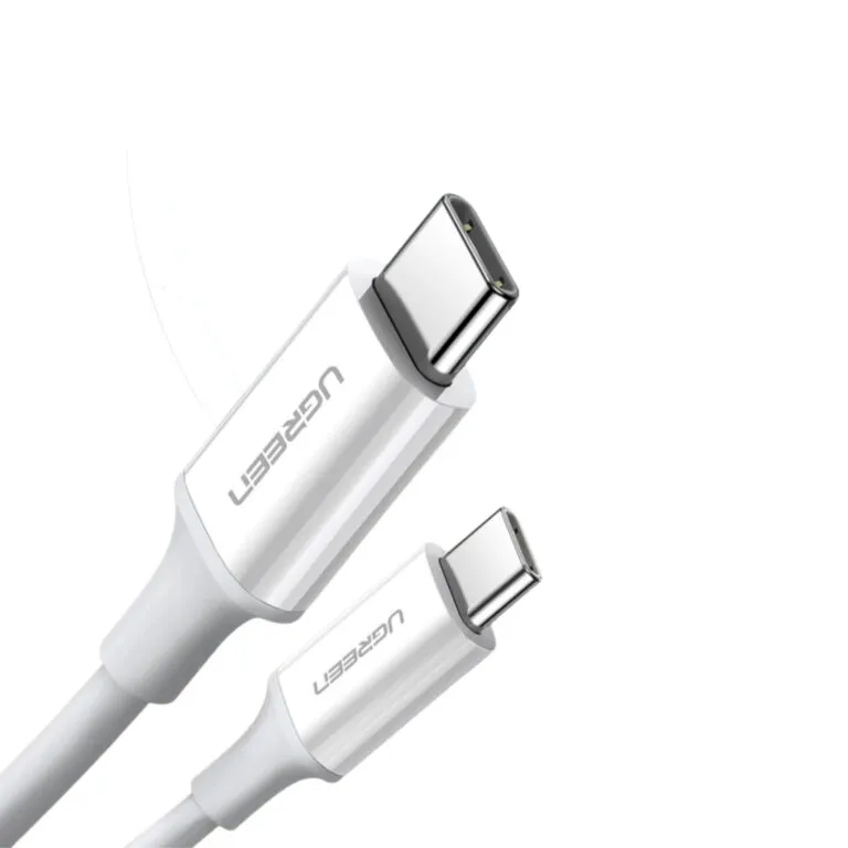 Ugreen 60518 USB-C to USB-C PD Fast Charging Cable 1M – White — photo 3