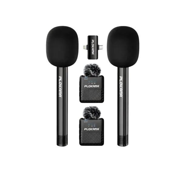 Plokama WM-60 Wireless Lavalier Microphone & Handheld Stick — photo 4