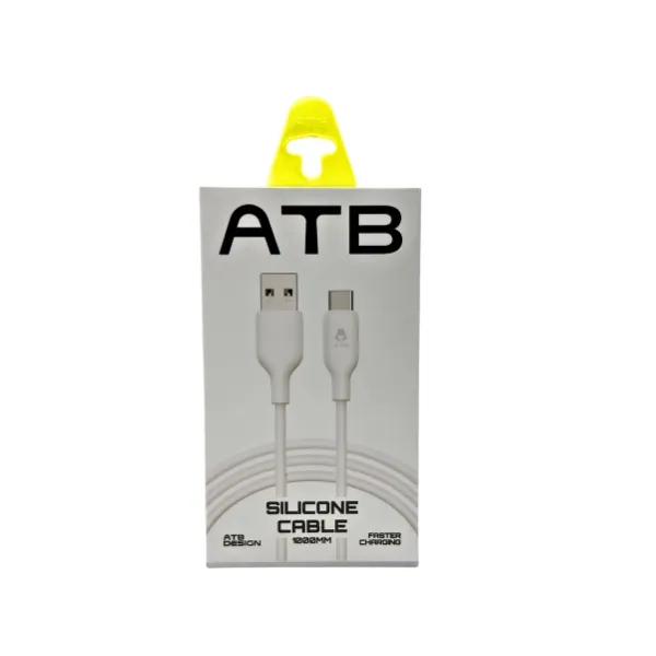 ATB DESIGN ATB CLD033 Starry Aluminium USB to Type-C Silicone Cable White — photo 4